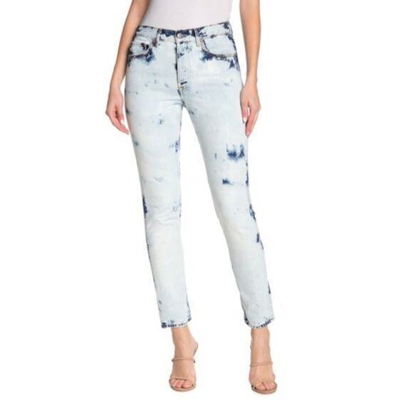 GRLFRND High-Rise Acid Wash Skinny Jeans Size 25 - Picture 3 of 7